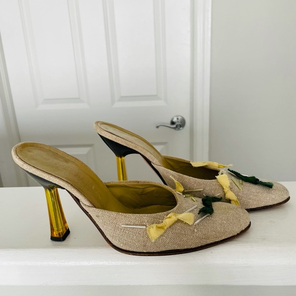 PRADA High heel slides in 35 1/5 - Picture 3 of 9